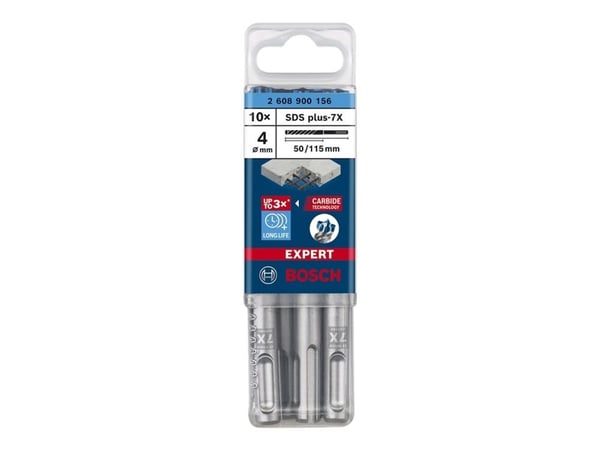 Bosch HAMMERBOR PLUS-7X 4X115MM 10 st
