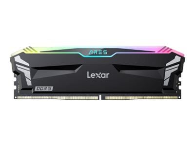 Lexar ARES RGB - DDR5 - sett - 32 GB: 2 x 16 GB - DIMM 288-pin - 6400 MHz / PC5-51200 - CL32 - 1.4 V - on-die ECC