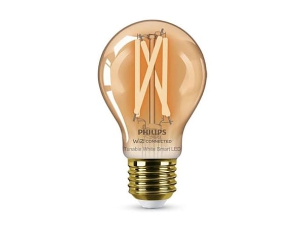 Philips Filament-lamppu amber 7 W (vastaa 50 W) A60 E27, Älylamppu, Läpinäkyvä, LED, E27, Valkoinen, 2000 K