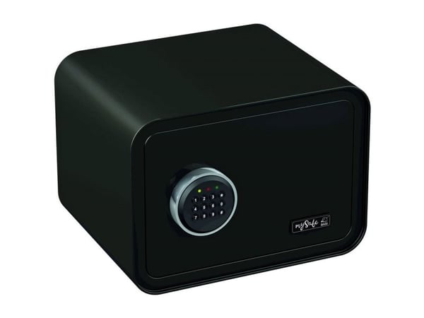 BASI mySafe 350, Frittstående safe, Sort, Kode, Elektronisk, Vegg, 1 hyller, Batteri