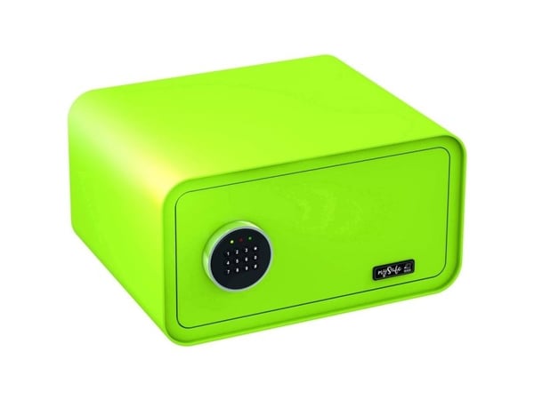 BASI mySafe 430, Frittstående safe, Grønn, Kode, Elektronisk, Vegg, Batteri, AA