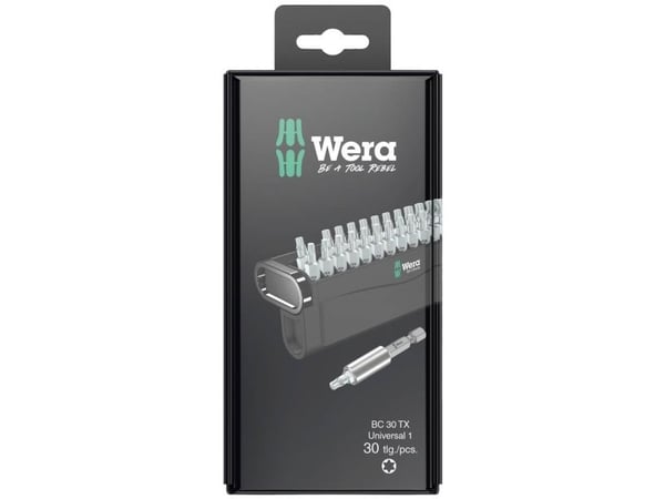 Wera 05057900001, 30 stykker, Torx Plus, 1/4", TX10, TX15, TX20, TX25, TX30, TX40, 266 g, Boks