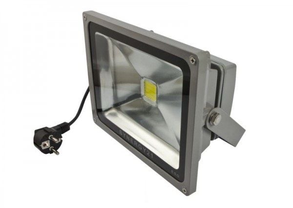 Synergy 21 LED spot utendørs flomlys 50W svart hus nøytral hvit V2