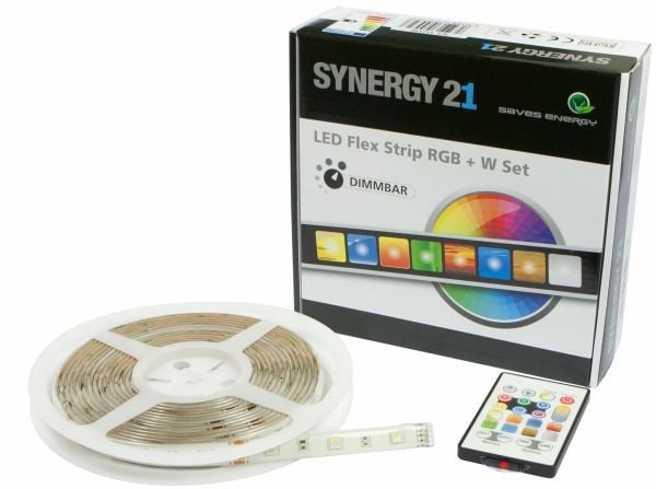 Synergy 21 LED flexstrip 30 RGBW DC12V komplett sett V2