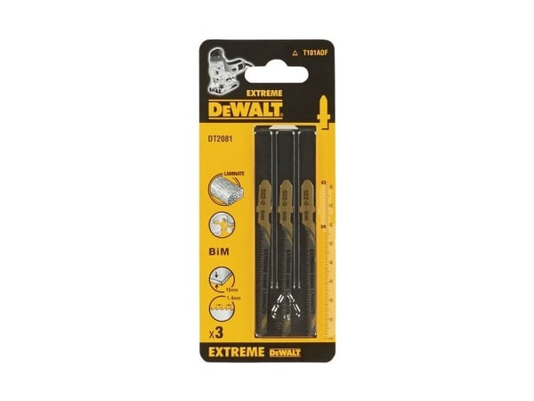 82 mm sticksågblad för skuggbräda, laminat, 3 st. Extreme DeWALT [DT2081-QZ]