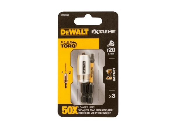 Extreme DeWALT - Ruuvimeisselin kärki - 2 kpl - torx - T20 - pituus: 50 mm