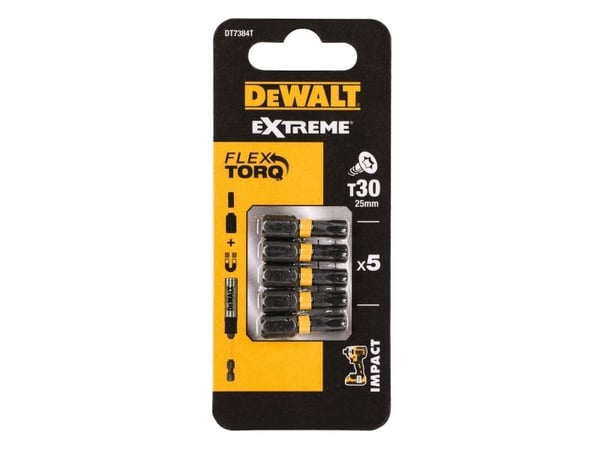 DEWALT IMPACT TIP T30x25 / 5kpl EXTREME IMPACT TORSION TIP T30x25 / 5kpl