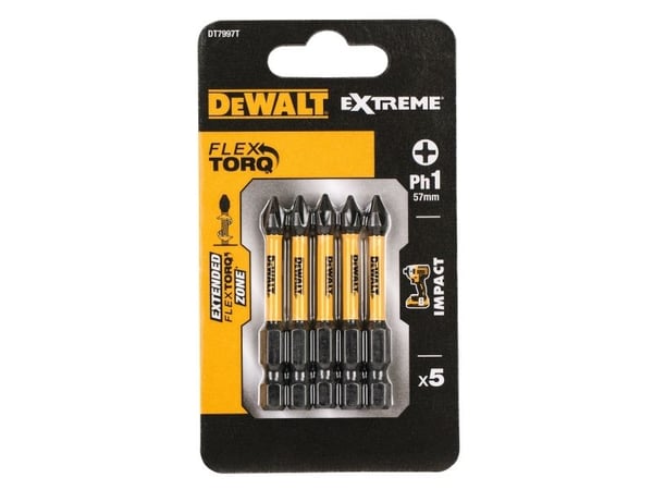 dewalt slagskruvmejselbits ph1x50 mm torsio