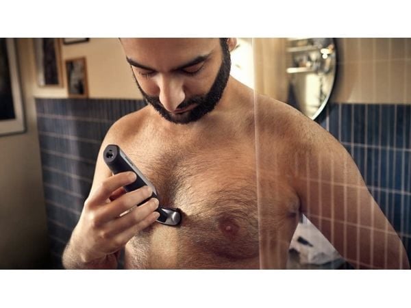 Philips BODYGROOM Series 5000 BG5021/15 Suihkunkestävä trimmeri nivusille ja vartalolle, Märkä ja kuiva, Öljyvapaa huolto, Akku, Musta, Hopea