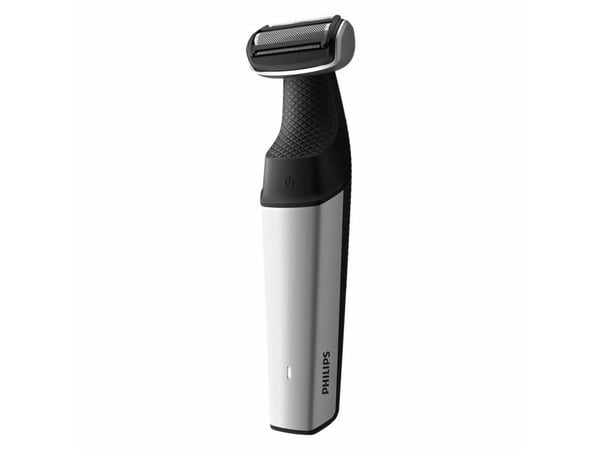 Philips BODYGROOM Series 5000 BG5021/15 Suihkunkestävä trimmeri nivusille ja vartalolle, Märkä ja kuiva, Öljyvapaa huolto, Akku, Musta, Hopea