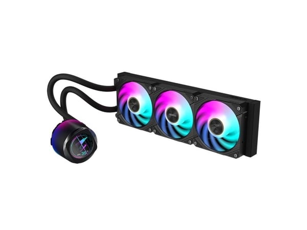 AORUS WATERFORCE X II 360 - Væskekjølesystem for prosessor - (for: AM4, TR4, LGA1200, LGA1700, AM5, LGA115x Socket, sTR5) - kobbersokkel - 120 mm