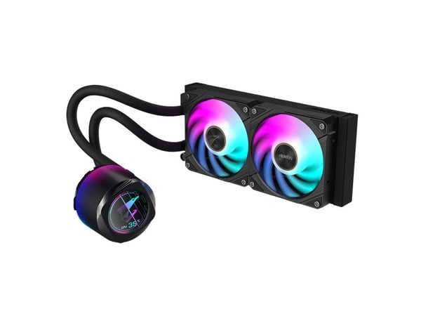 AORUS WATERFORCE X II 240 - Prosessorin nestejäähdytysjärjestelmä - (AM4, TR4, LGA1200, LGA1700, AM5, LGA115x Socket, sTR5) - kuparinen pohja - 120 mm