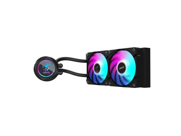 AORUS WATERFORCE II 240 - Væskekjølesystem for prosessor - (for: AM4, LGA1200, LGA1700, AM5, LGA115x Socket) - kobbersokkel - 120 mm