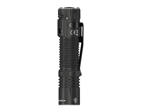 Nitecore EDC33, Käsikokoinen taskulamppu, musta, Alumiini, Ruostumaton teräs, Painikkeet, IP68, LED