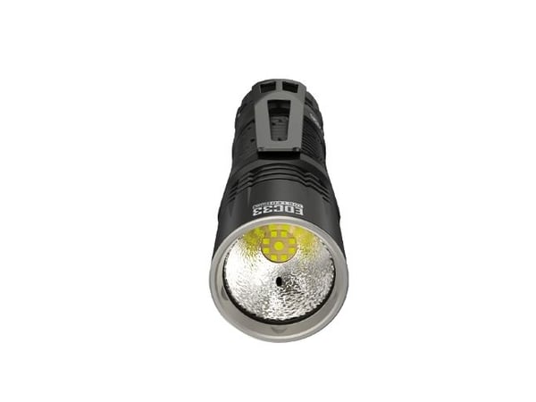 Nitecore EDC33, Käsikokoinen taskulamppu, musta, Alumiini, Ruostumaton teräs, Painikkeet, IP68, LED