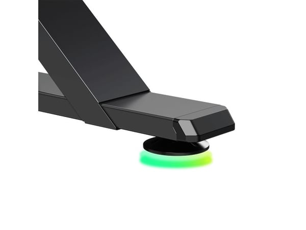 Ultradesk Iron, Rett, Rektangulær form, Spilling, Sort, Sort, Sort