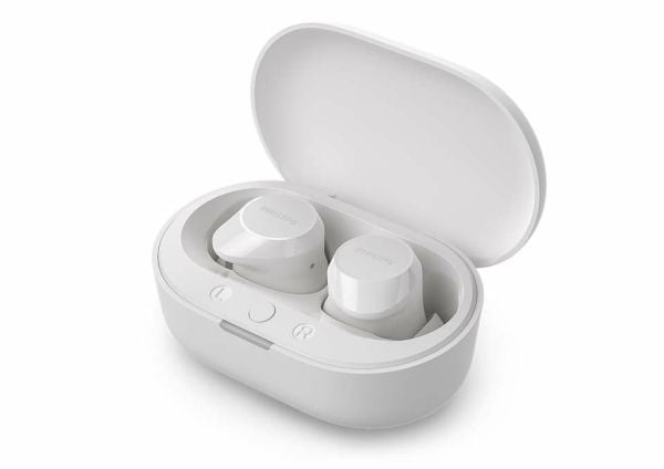 Philips TAT1209WT - True wireless-hodetelefoner med mikrofon - i øret - Bluetooth - hvit