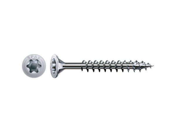 SPAX 1191010500703, Skru, Metall, Zink, Tre, Flathode, Torx, Metallisk