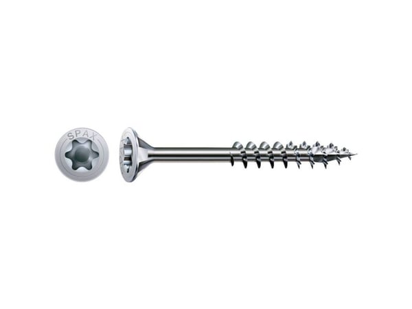 SPAX 0191010400603, Skru, Metall, Zink, Tre, Flathode, Torx, Metallisk
