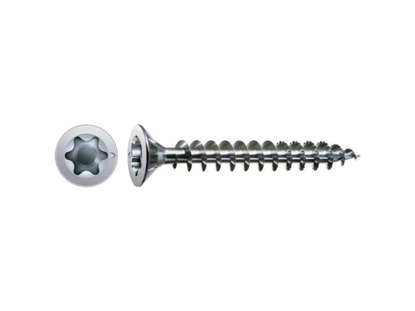SPAX 1191010300123, Skru, Zink, Tre, Flathode, Torx, Blå