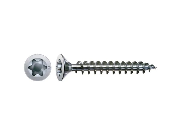 SPAX 1191010300203, Skrue, Stål, Sink, Tre, Flatt hode, Torx, Blå