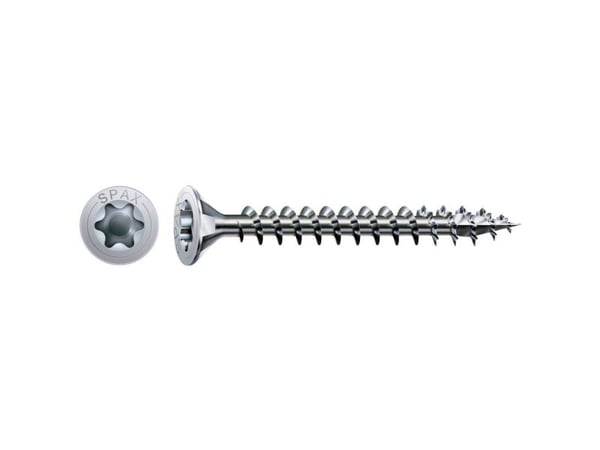 SPAX 1191010450403, Skru, Metall, Zink, Tre, Flathode, Torx, Metallisk