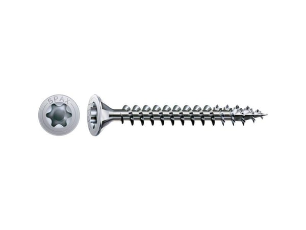 SPAX 1191010350163, Skru, Metall, Zink, Tre, Flathode, Torx, Metallisk