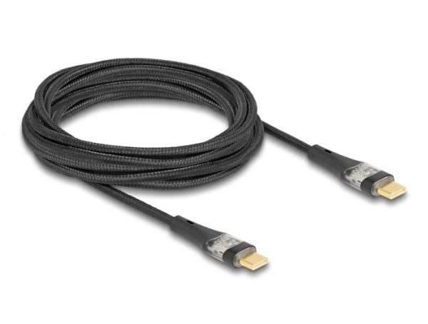 Delock - USB-kabel - 24 pin USB-C (hane) till 24 pin USB-C (hane) - USB 2.0 - 5 A - 3 m - Stöd för Power Delivery 3.0, Snabbladdning upp till 100 W...