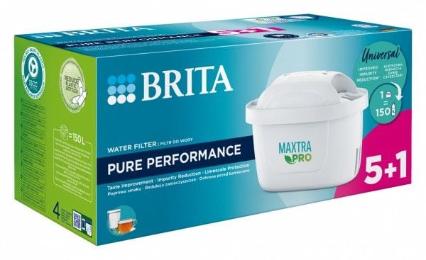 BRITA MAXTRA+ - Vannfilter - til vannfiltermugge (en pakke 6)