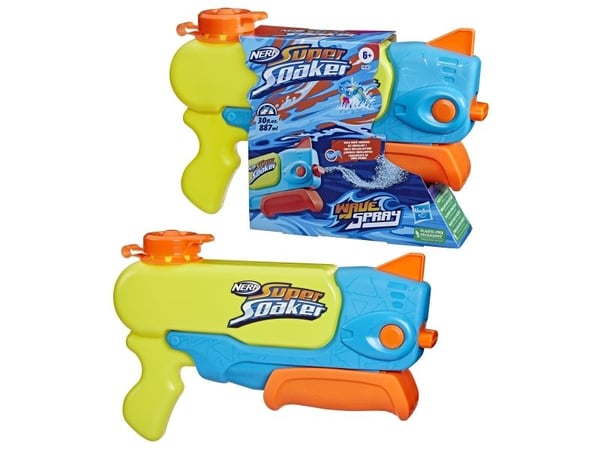Nerf Super Soaker Wave Spray, Pistol, Flerfarget, 6 år