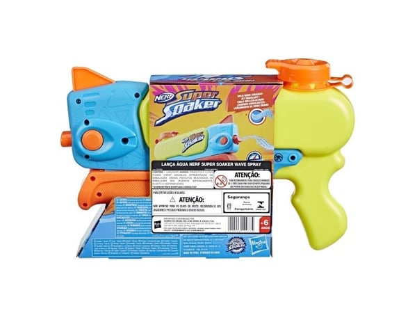 Nerf Super Soaker Wave Spray, Pistol, Flerfarget, 6 år