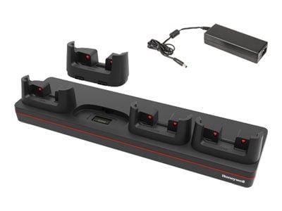 Honeywell Charge Base - Laddställ till handdator + strömadapter - utgångskontakter: 4 - för Honeywell CW45