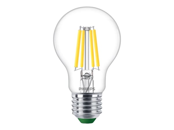 Philips - LED-glödlampa med filament - form: A60 - klar finish - E27 - 2.3 W (motsvarande 40 W) - klass A - svalt vitt ljus - 4000 K