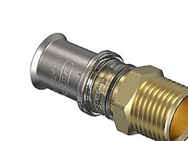 Wavin Tigris M5 rak övergång 16 mm x 1/2" nippel