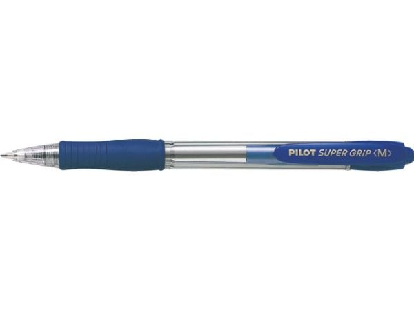 Kuglepen, Pilot Super grip G, M, 0,7MM blå - (12 stk.)