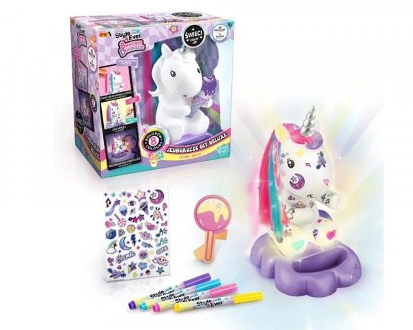 Epee Rinkinys Glowing Decocorns - Vienaragis DIY Deluxe