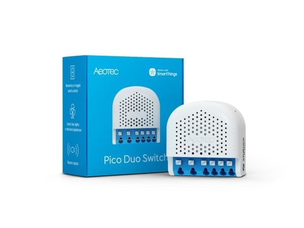 Aeotec Pico Duo Switch - Lys / sokkelsvitsj - trådløs - ZigBee 3.0 - 2.4 Ghz