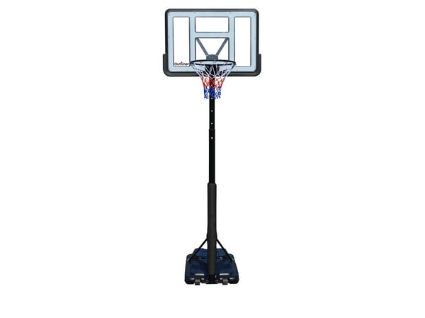 Basketballbrett med bøyle og stativ Outliner 45 cm, 110cmx75cm