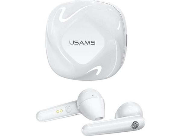 USAMS Bluetooth 5.0 TWS-hörlurar SDseries trådlösa vit BHUSD01