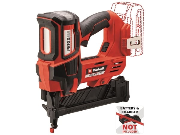 Einhell FIXETTO 18/38 S, 500 hæfteklammer, Sort, Rød, Batteri, 2,82 kg - SOLO