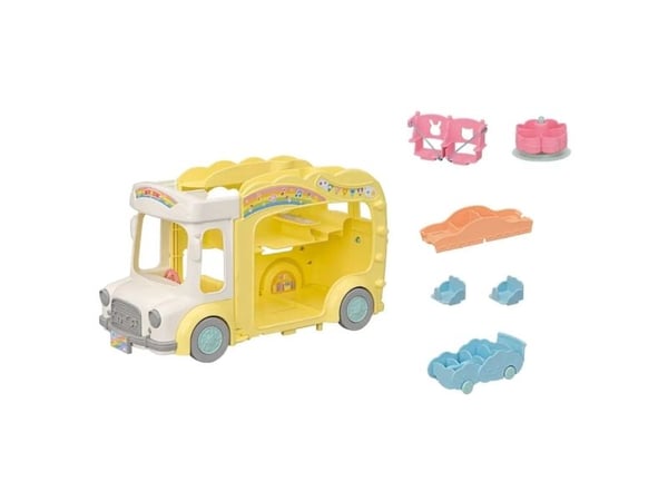 Sylvanian Families Barnehage Fargerik Buss Rainbow Fun Nursery Bus 5744 p6