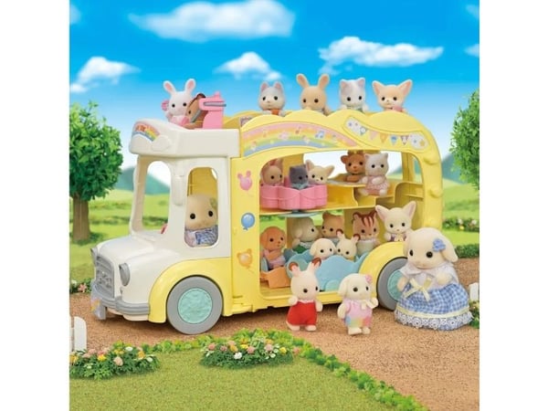 Sylvanian Families Barnehage Fargerik Buss Rainbow Fun Nursery Bus 5744 p6