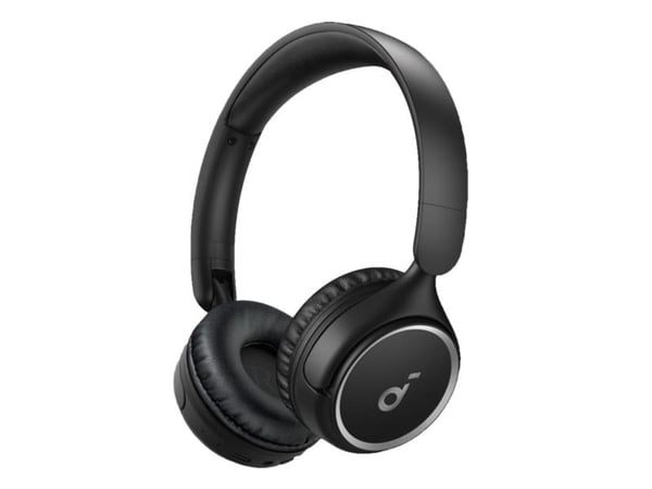 Soundcore H30i - Hodetelefoner med mikrofon - on-ear - Bluetooth - trådløs, kablet - 3,5 mm jakk - svart