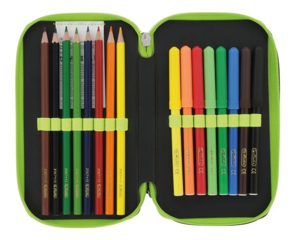 Herlitz Wild Life, 23 stykker, Sort, Grønn, Polyester, Bilde, 193 mm, 115 mm