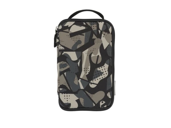 Herlitz 2 Go, Mykt penal, Polyester, Grå, Mønster, Glidelås, Oppvekst