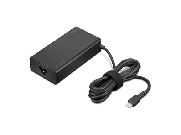 Lenovo - USB-C-strømadapter - AC 100-240 V - 100 watt - svart