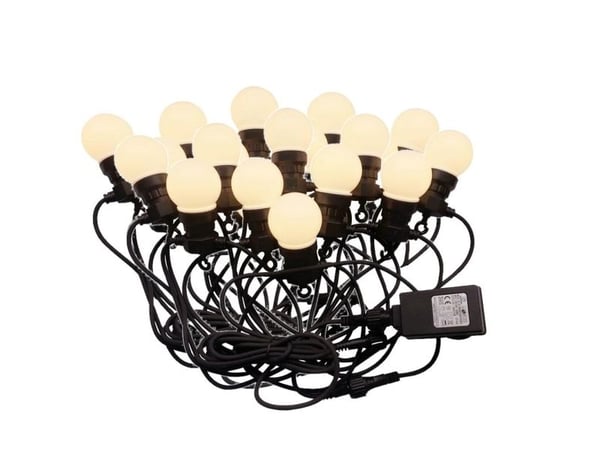 V-TAC V-TAC Hagekrans (tau) LED 10 meter 20 pærer 0,5W IP44 VT-70520 3000K 600lm
