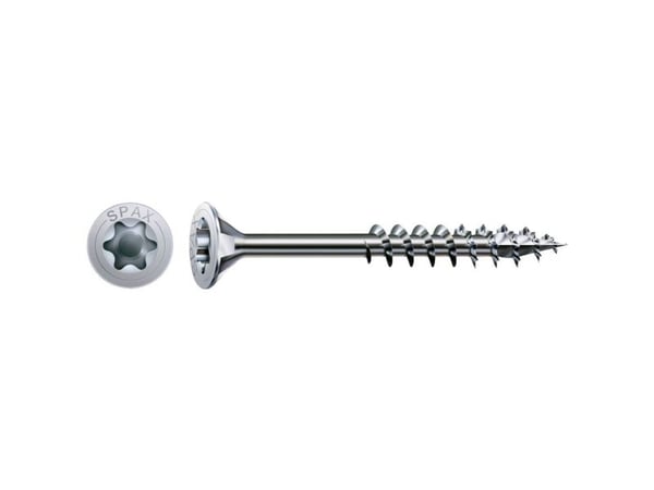 SPAX 0191010501003, Skru, Metall, Zink, Tre, Flathode, Torx, Metallisk