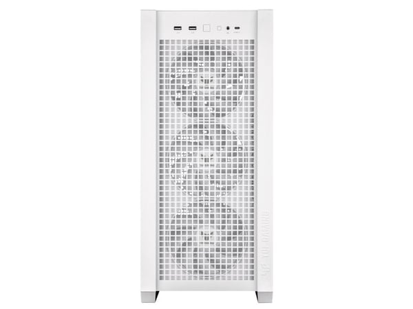 ASUS TUF Gaming GT302 - Mid tower - utvidet ATX (E-ATX) - sidepanel med vindu (herdet glass) - ingen strømforsyning - hvit - USB/lyd