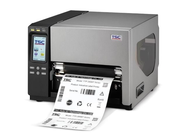 TSC TTP-286MT, Suoralämpö/Lämpösiirto, 203 x 203 DPI, 152 mm/s, Langallinen, musta, Harmaa